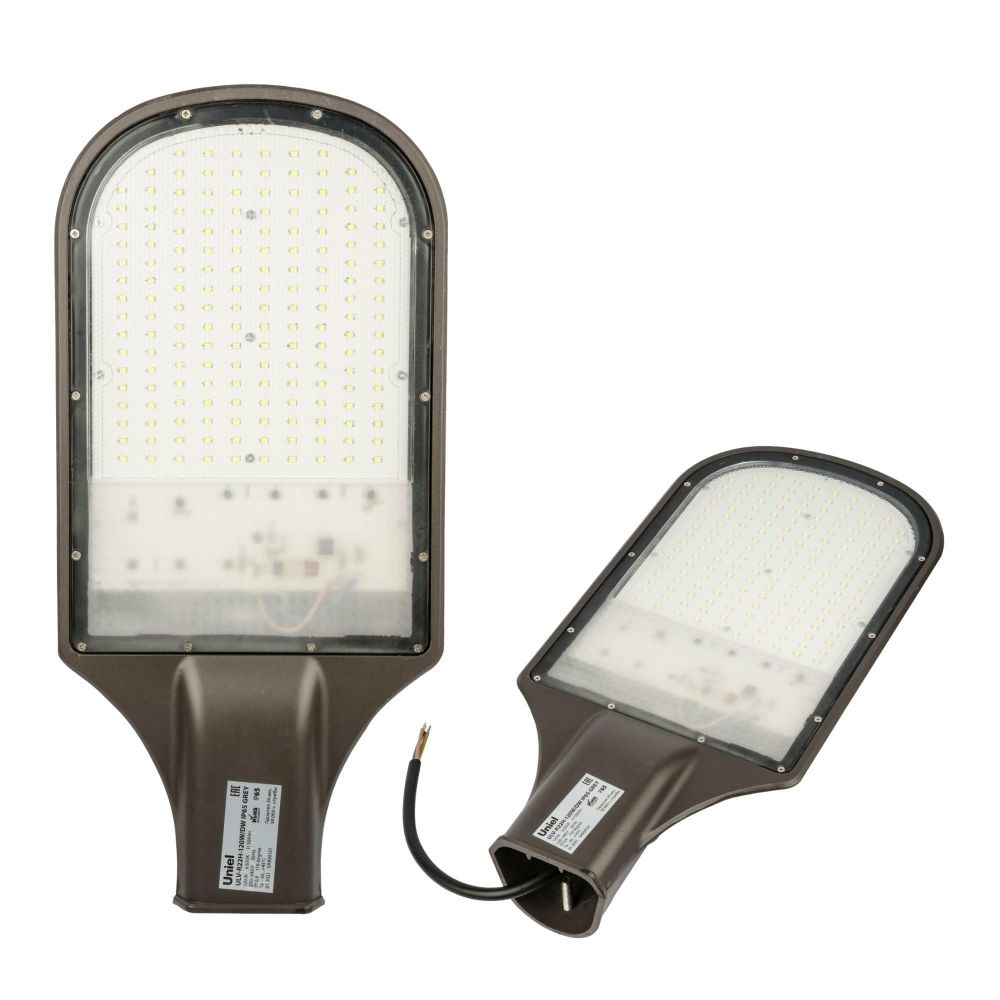 ULV-R22H-120W/6500K IP65 GREY Светильник светодиодный уличный консольный. Дневной белый свет (6500K). Угол 110 градусов. TM Uniel