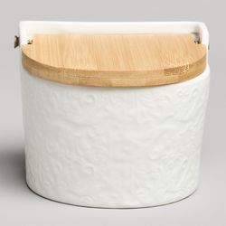 БАНКА ДЛЯ СОЛИ С ДЕР.КРЫШКОЙ LEFARD "MUSE" 11,5*11*9,5 СМ 450 МЛ