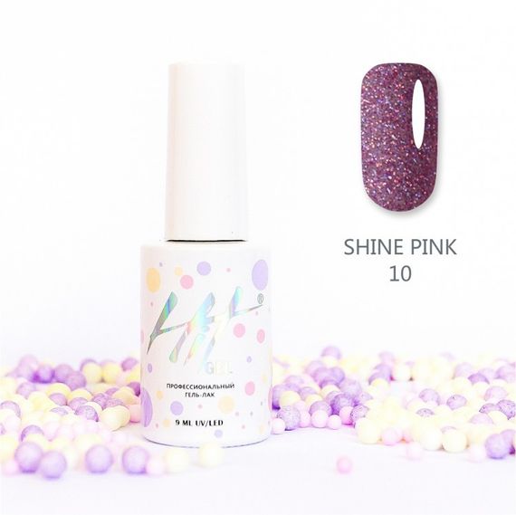 Гель-лак ТМ &quot;HIT gel&quot; №10 Shine Pink, 9 мл