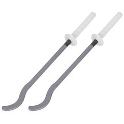 Комплект плоских кронштейнов с дюбелями 7,2х170мм, серебристые