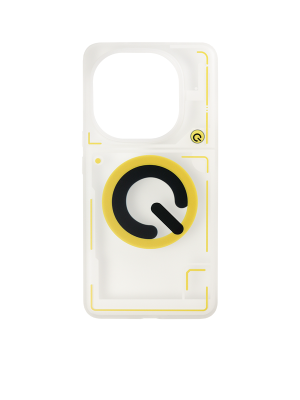 Защитный чехол для IQOO 13 с Magsafe Прозрачный Черно-желтый (Transparent Black-yellow)