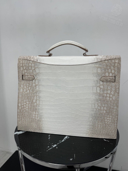 Портфель Hermes из кожи Гималайского Крокодила