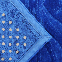 Коврик для ванной 60x90 Roberto Cavalli Zebrona 104 синий Италия детали