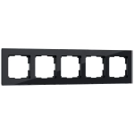 Рамка на 5 постов Favorit (черный) W0051108