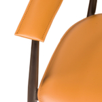 Стул с подлокотниками Rotti, кожа коричневый