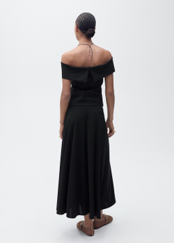 Трикотажная юбка-колокол