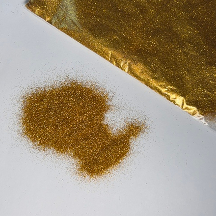 Блестки в пакетике 10 гр 0,1 мм золото