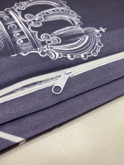 Постельное белье полисатин Simple House "Corona" 2-спальный на молнии Наволочка 50х70 см 2 шт Простынь на резинке 160х200 см Пододеяльник 175х215 см