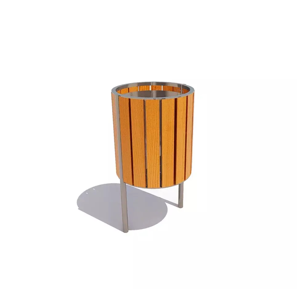 Урна уличная «Марсель» нержавеющая сталь