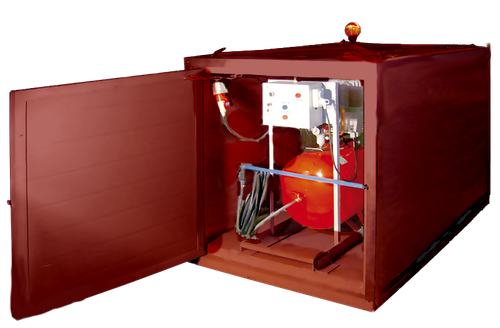 Пункт мойки колёс для стройплощадки ЭкоПром-Строй «Каскад-Аэро» (220В) с системой обогрева 6 машин/час 2,5 кВт 220 В 10 АТМ 1 пистолет(а) (2000x1215x1335см;300кг;) - арт.560480