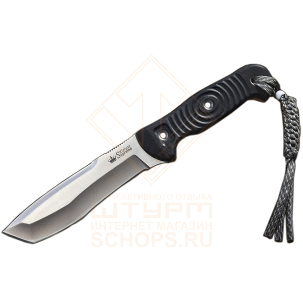 Нож Kizlyar Supreme Vendetta AUS-8 G10, Black/Stonewash