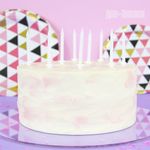 Свечи Сверкающий глиттер, Белый, с блестками, 6 см, 24 шт. с держат.