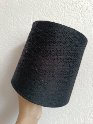 Черный, арт. AJ008М, Хлопок с микропайетками