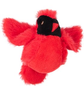 Mr.Kranch Игрушка для кошек Птичка плюшевая с кошачьей мятой 8 см красная (34002)