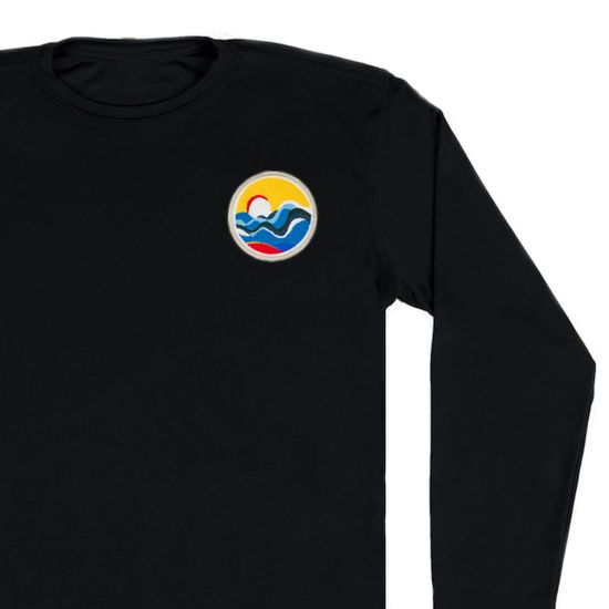 Нашивка термоаппликация на одежду и на рюкзак. Waves, Волны, Море