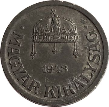 2 филлера 1943 Венгрия