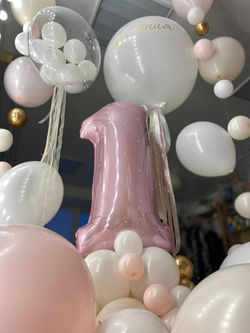 Воздушные шары на годик девочке №1642