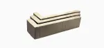 Terramatic, Forta Grey Riegel AB 8303R, Riegel390x40x14 - Клинкерная плитка для фасада и внутренней отделки