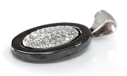 Подвеска из серебра с керамикой"Эстерелла"