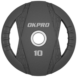 Диск олимпийский обрезиненный 10 кг OKPRO
