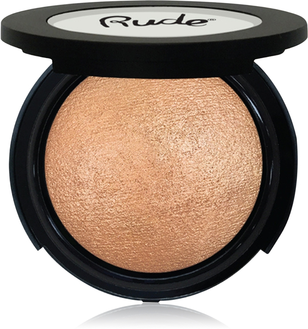 Rude Cosmetics Baked Highlighter - Компактный пудровый хайлайтер, 10 g