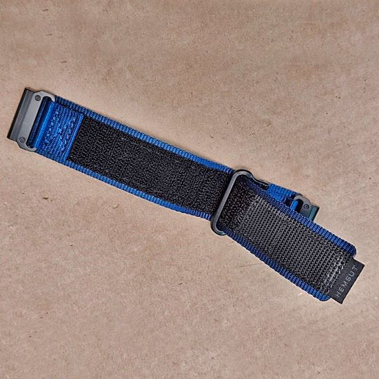Нейлоновый ремешок Hemsut Rugged 26 мм для Garmin Fenix 7x 6x 5x, Tactix 7 Delta, Enduro 2, Instinct 2X быстросъемный (Синий)