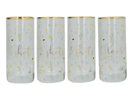 Kitchen Craft Набор из 4 рюмок для водки Ava & I