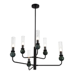 SL1244.403.06 Светильник подвесной ST-Luce черный/прозрачный E14 6*40W MEDEA