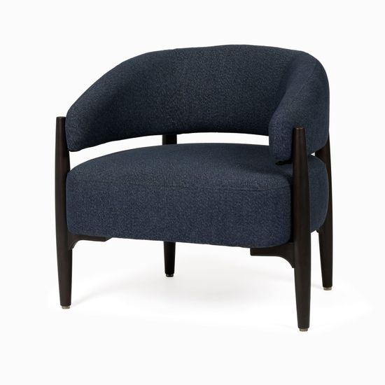 Кресло Mellosa синяя ткань