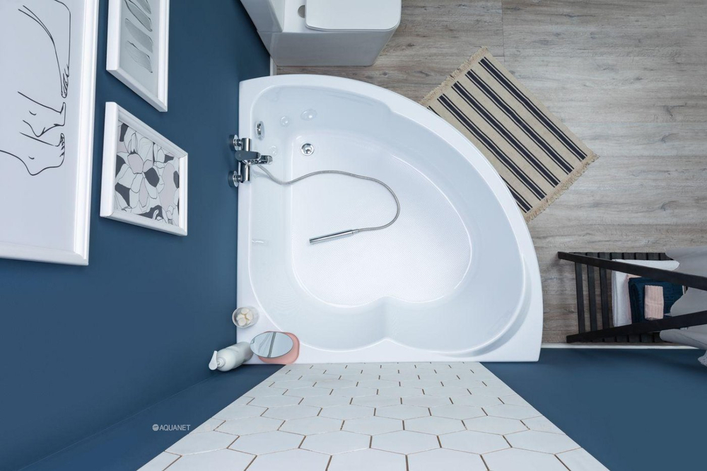 Акриловая ванна Aquanet (Акванет) Fregate 120x120 с каркасом