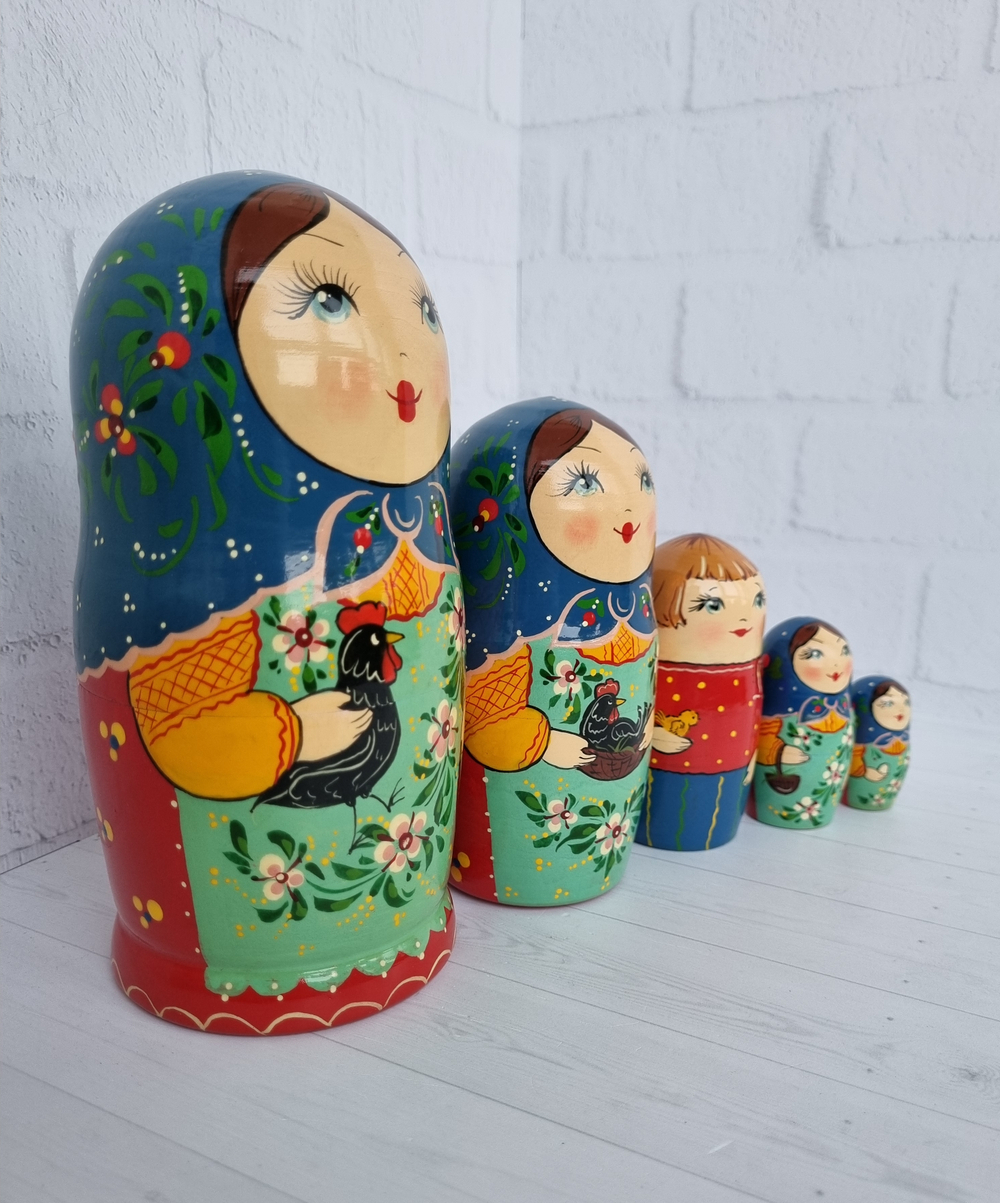 Матрешка "с курочкой" традиция 5мест