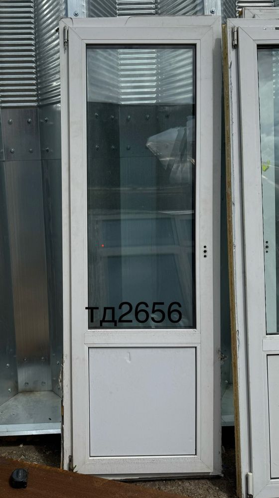 Дверь Пластиковая Б/У 208(в) х 72(ш) Балконная