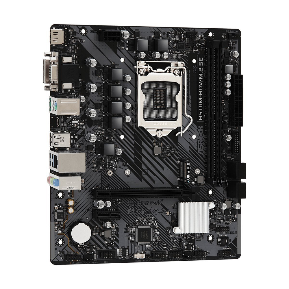 Материнская плата ASROCK H510M-HDV/M.2 SE, LGA1200, H470, mATX