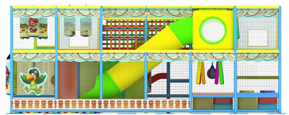 Детский игровой лабиринт «Птичка Тари» 34,6 м² (7,3*4,9*2,91м)