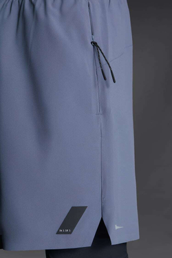 ZARA СПОРТИВНЫЕ ШОРТЫ 2-В-1, СЕРО-СИНИЙ