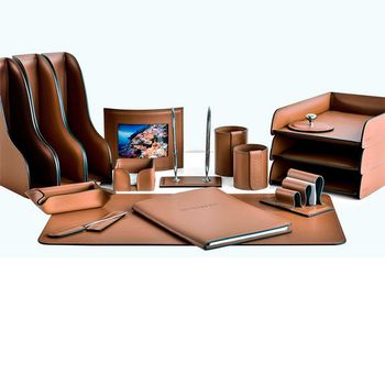 Настольный набор из кожи Cuoietto серии Business из 17 предметов (NBCTab17.2)