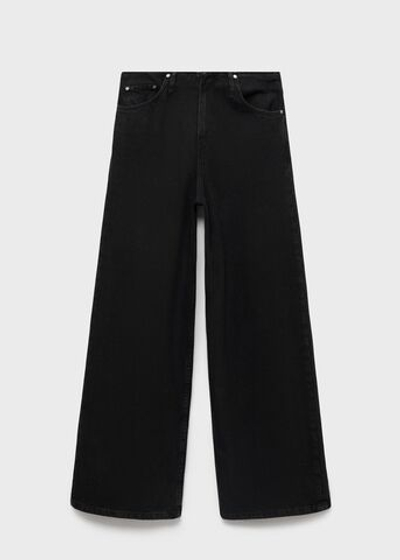 Джинсы с широкими штанинами и средней посадкой