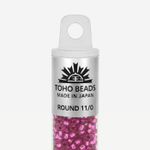 Японский бисер TOHO Round 11/0 (№2217), с внутренним серебрением, прозрачный глянцевый