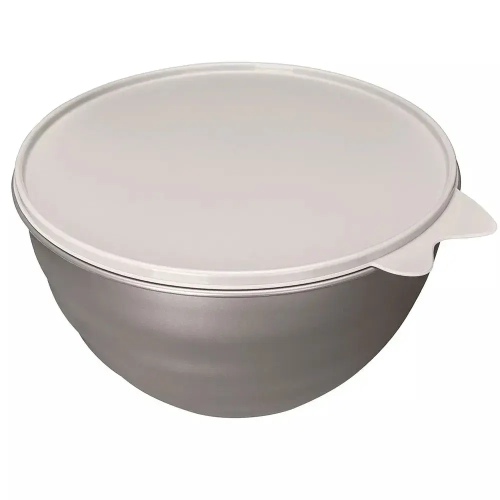 Миска с крышкой wave 3,7л (металлик бежевый)