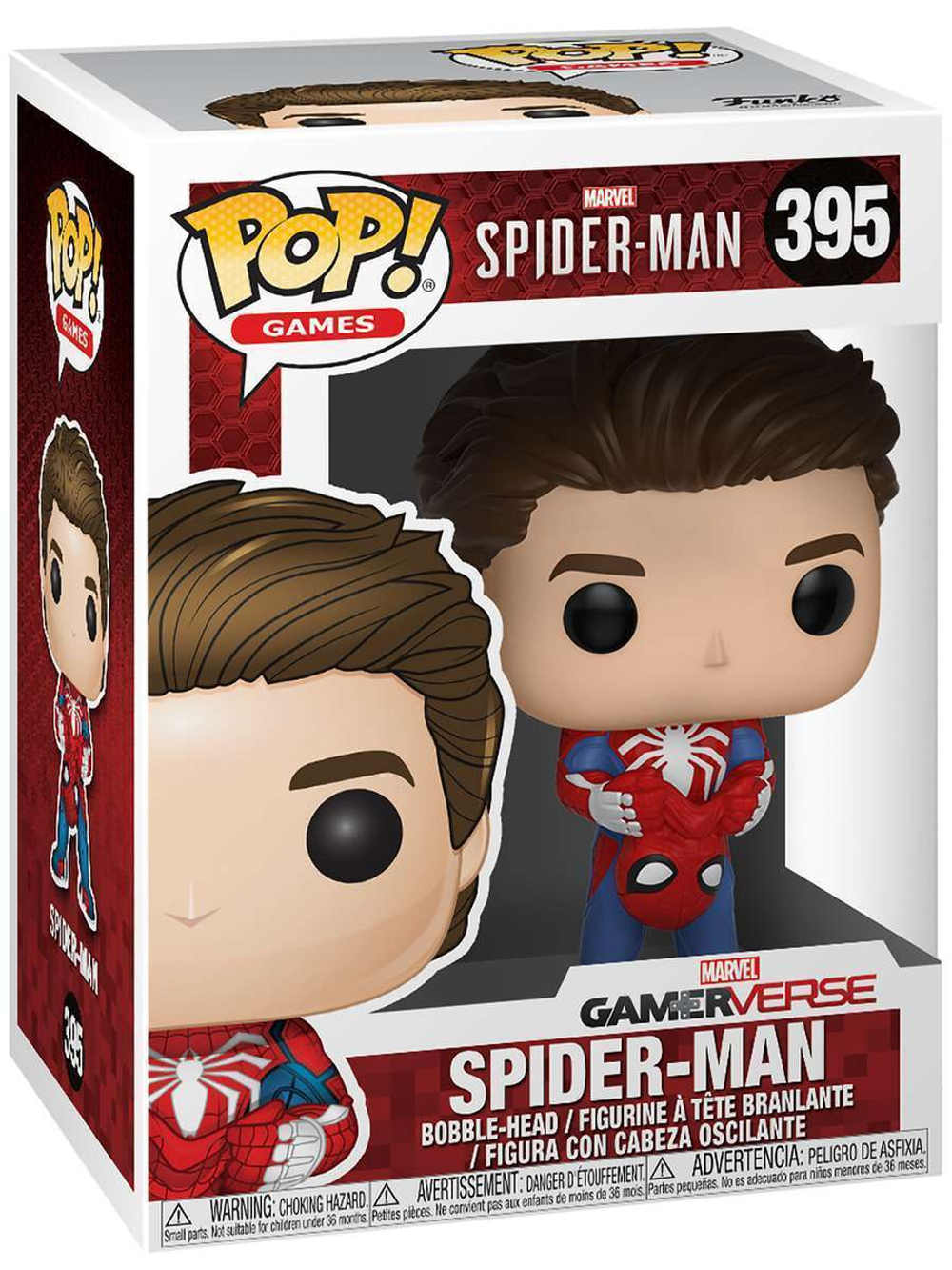 Фигурка Funko POP! Bobble Marvel Games Spider-Man 1 Unmasked Spider-Man (395) 30633