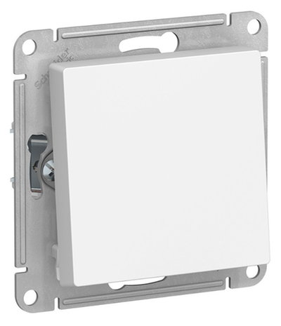 Переключатель 1-клавишный Schneider Electric ATLASDESIGN, скрытый монтаж, белый