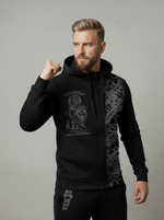 Костюм спортивный с начесом мужской LEGENDA Варяг черный