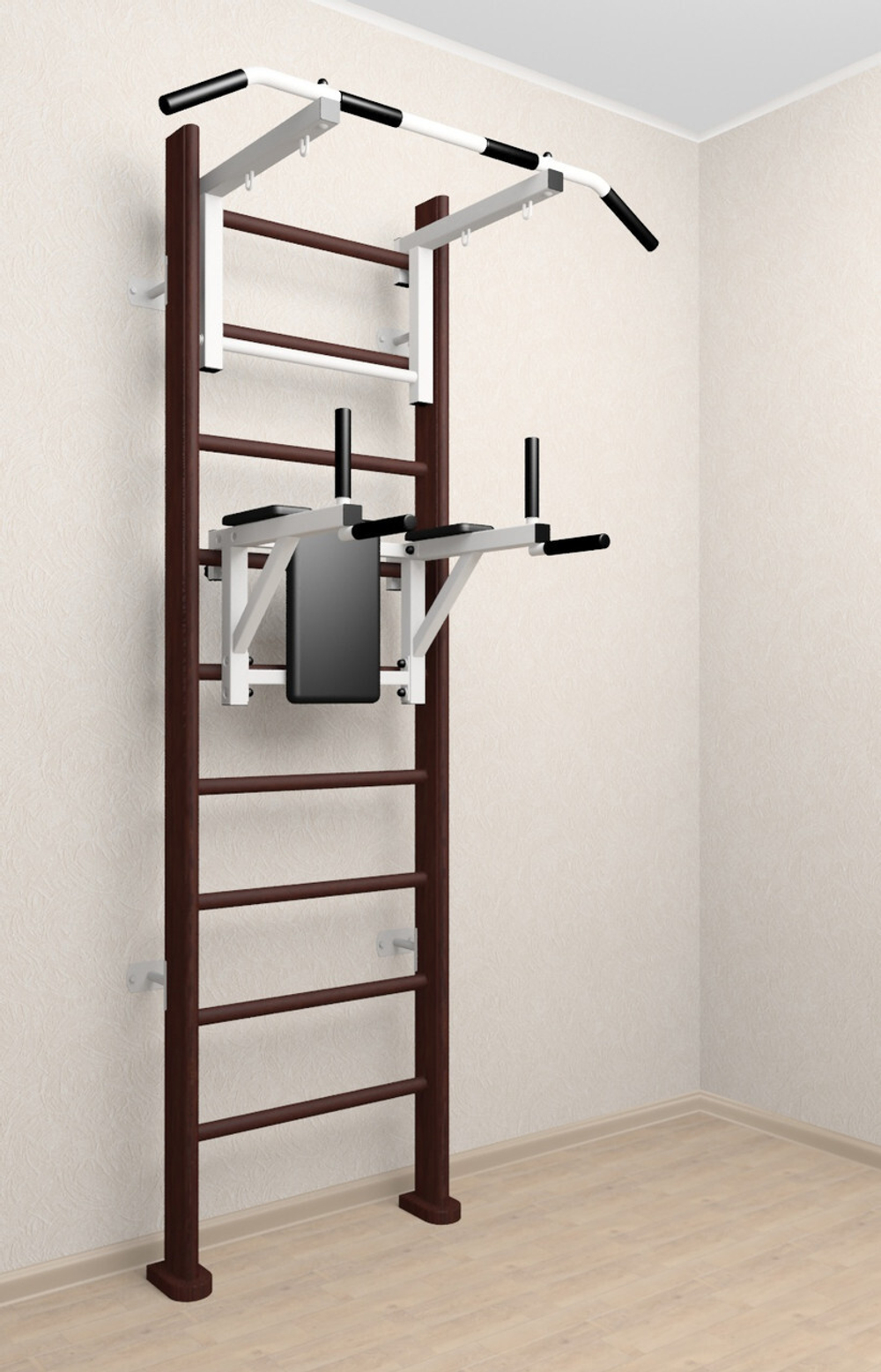 Деревянная шведская стенка Sv Sport 903в (Турник стандарт/Брусья)