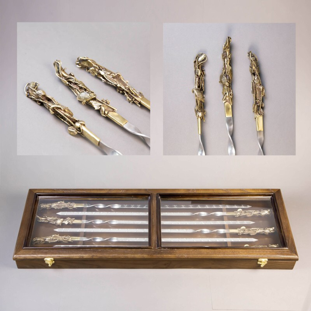 Набор коллекционных шампуров «Трофеи рыбака»