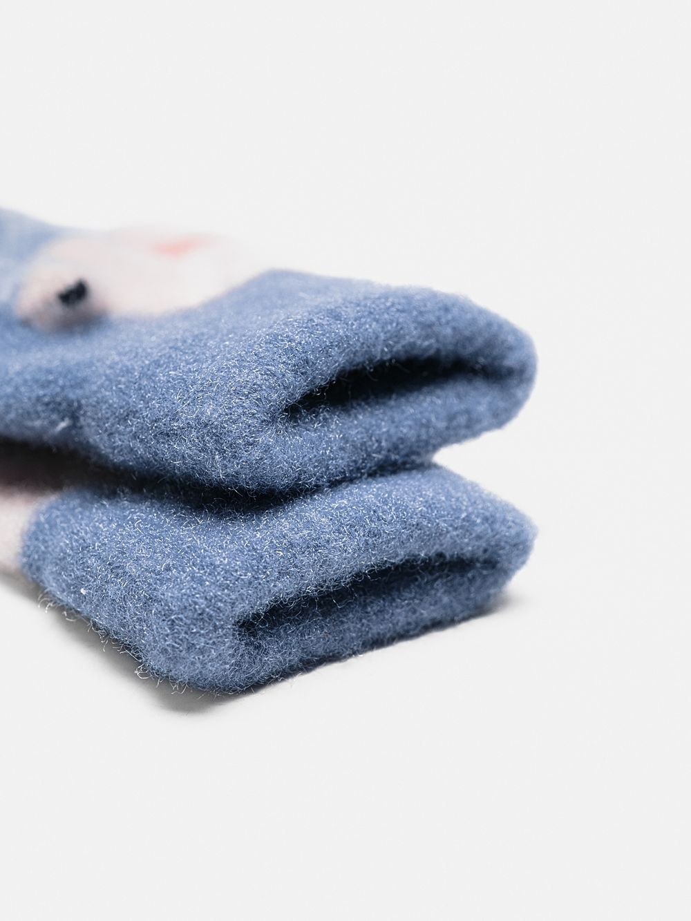 Перчатки детские (Серо-синий)