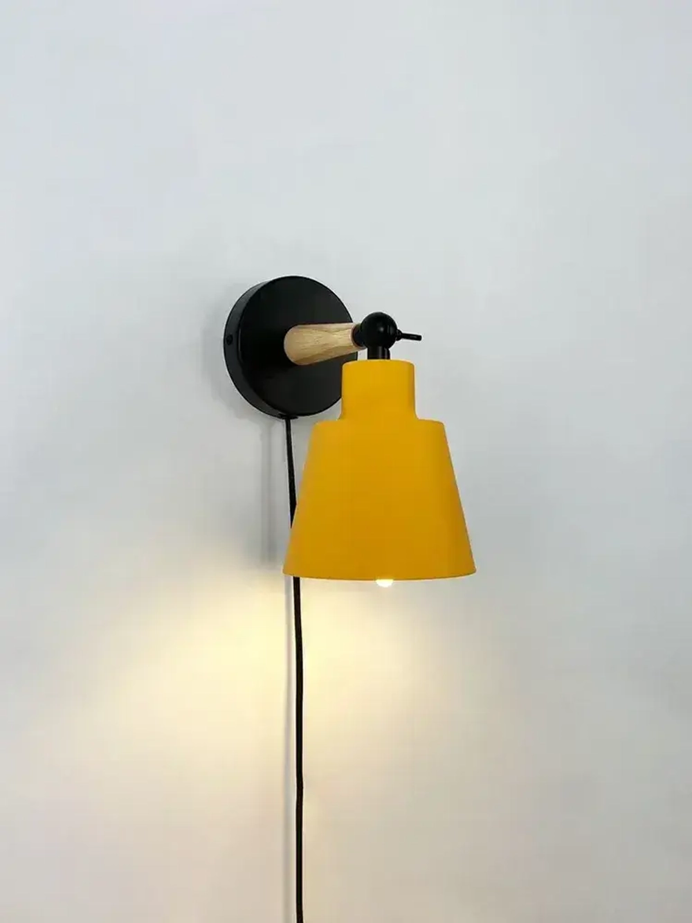 Бра настенный светильник Outframe, светильник настенный, цоколь Е27, желтый