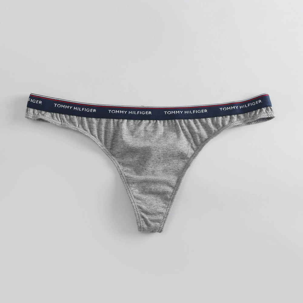 Женские трусы стринги серые Tommy Hilfiger Women