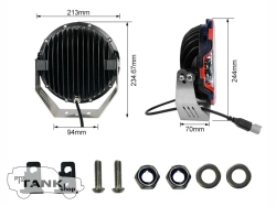 Фара светодиодная AURORA 9″ 205W комбинированная 205W 1 шт.