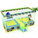 "Мадагаскар" батут 2-х секционный