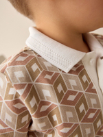 Поло и шорты в комплекте для мальчика Next AG8-746, Бежевый